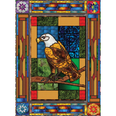 Stained Glass Eagle- 1000 PC