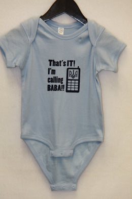 That's It I'm Calling BABA Onesie- Blue