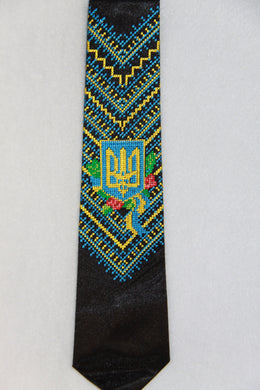 Tryzub Embroidered Neck Tie