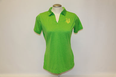 Ladies Tryzub Golf Shirt Turf Green