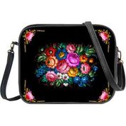 Ukrainian flower print cross body bag/toiletry bag