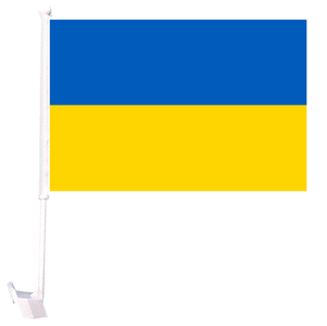 Ukraine Car Flag