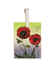 Load image into Gallery viewer, Red Poppy Luggage Tag