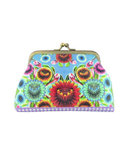 Load image into Gallery viewer, Flora Pattern Kiss Lock Coin Pouch