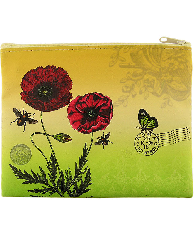 Red Poppy Makeup Pouch