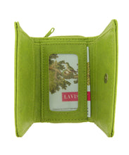 Load image into Gallery viewer, Embroidered Peony &amp; butterfly Small Wallet- Green