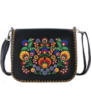 Load image into Gallery viewer, Embroidered Polska Flower Cross Body Bag