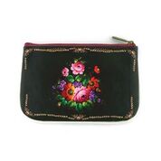 Load image into Gallery viewer, Ukrainian flower print small pouch