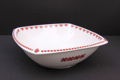 small rounded square serving bowl