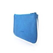 Load image into Gallery viewer, Embroidered Polska Flower Coin Pouch- Blue