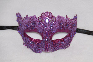 Lace Masquerade Mask Purple