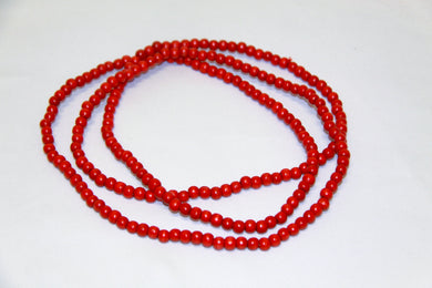 10mm Red Wood Beads