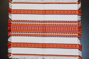 Red & Gold Woven Napkin 13" x 11"