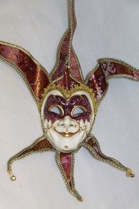 Jester Masquerade Mask Purple
