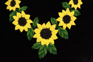 Sunflower 3D Art Necklace