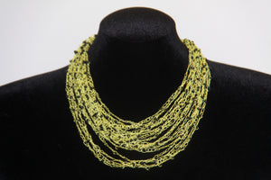 Airy Crochet Bead Necklace