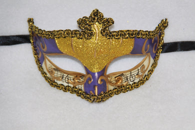 Music Masquerade Mask Purple