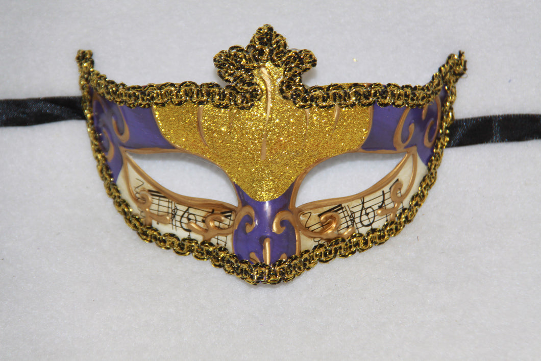 Music Masquerade Mask Purple