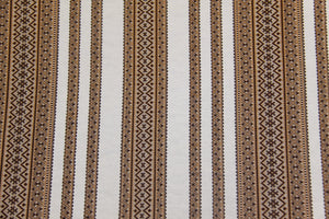 Woven Brown Bulk Tablecloth (Sold by Metre)