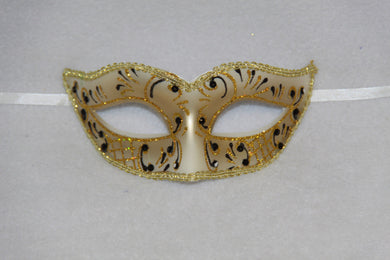 Masquerade Mask Black & Gold