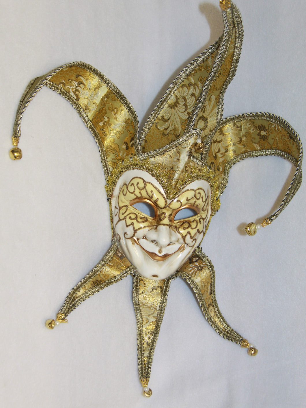 Jester Masquerade Mask Gold