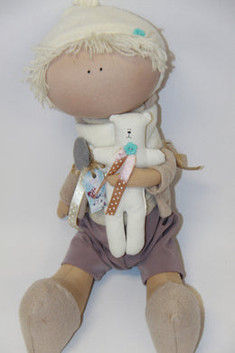 Soft Fabric Doll with teddy