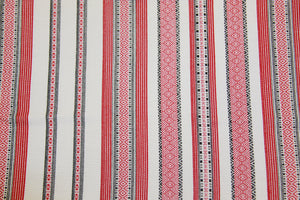 Red Woven Tablecloth 69" x 59"