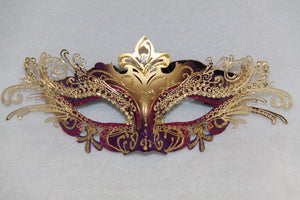 Metal Masquerade Mask Purple