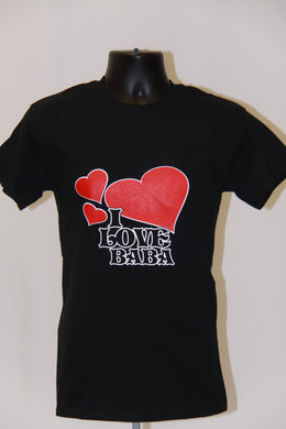 I Love BABA T-Shirt- Black