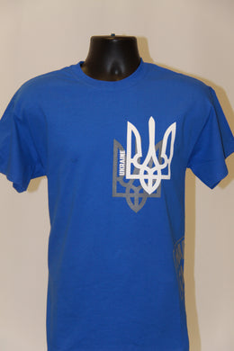 Shadow Tryzub T-Shirt- Royal Blue