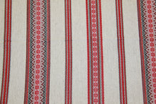 Load image into Gallery viewer, Red Natural look Woven Tablecloth 60&quot; x 126&quot;