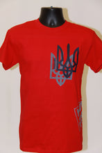 Load image into Gallery viewer, Shadow Tryzub T-Shirt- Red