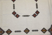 Load image into Gallery viewer, Hand Embroidered Natural Linen Tablecloth 55&quot; x 55&quot;