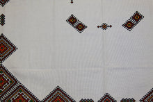 Load image into Gallery viewer, Hand Embroidered Linen Tablecloth 56&quot; x 56&quot;