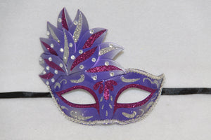 Masquerade Mask Venetian Leaf Purple