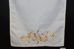 Embroidered Table Runner 11.5" x 21.25"