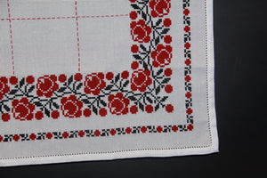 Embroidered Tablecloth 26" x 26"
