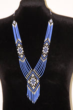 Load image into Gallery viewer, Blue &amp; Black Gerdan Necklace