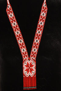 White & Red Star Gerdan Necklace