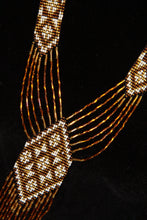 Load image into Gallery viewer, Brown &amp; Gold Gerdan Necklace