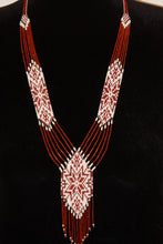 Load image into Gallery viewer, Red &amp; White Star Gerdan Necklace