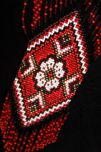 Red & Black Flower Gerdan Necklace
