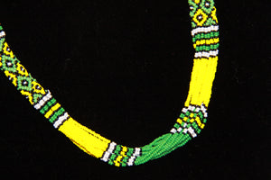 Green & Yellow Rope Gerdan Necklace