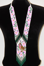 Load image into Gallery viewer, Pink Flower with Bird Gerdan Necklace