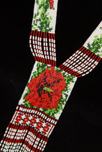 Load image into Gallery viewer, White &amp; Red Poppy Gerdan Necklace