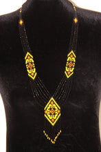 Load image into Gallery viewer, Black &amp; Yellow Gerdan Necklace