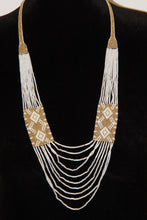 Load image into Gallery viewer, White &amp; Gold Gerdan Necklace