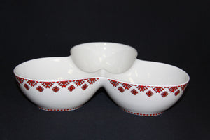 Triple Divided Serving Dish