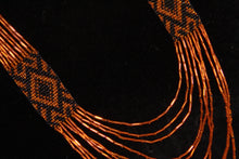 Load image into Gallery viewer, Orange &amp; Black Gerdan Necklace