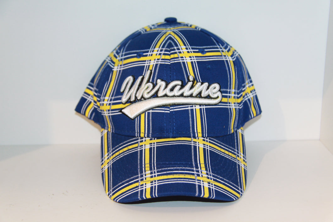 Ukraine Plaid Hat